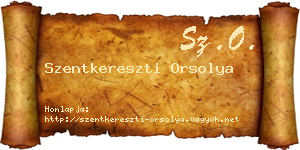 Szentkereszti Orsolya névjegykártya